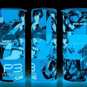 Glow in the Dark Persona 3 Reload Gaming Cup Mug Tumbler